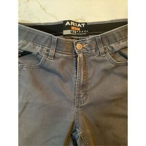 ARIAT M4 Rebar Low Rise Boot Cut Mens Jeans 33x36 Gray